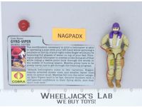 Gyro-Viper V1 100% Complete G.I. Joe 1987 Hasbro Vintage Action Figure