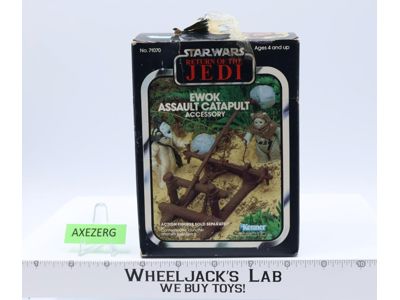 Ewok Assault Catapult 100% Complete Star Wars ROTJ 1983 Kenner Vehicle NEW MIB
