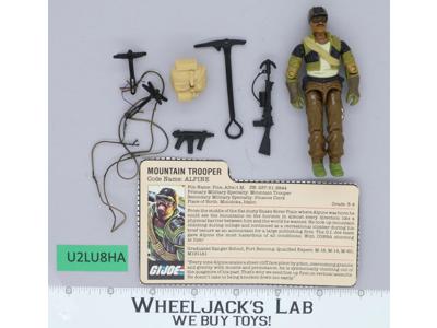 Alpine V1 100% Complete G.I. Joe 1985 Hasbro Vintage Action Figure