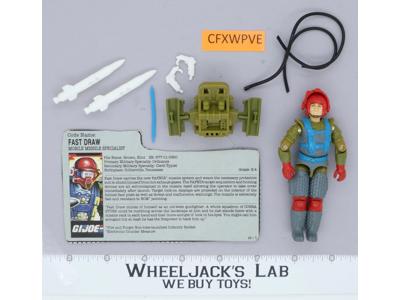 Fast Draw V1 100% Complete G.I. Joe 1987 Hasbro Vintage Action Figure