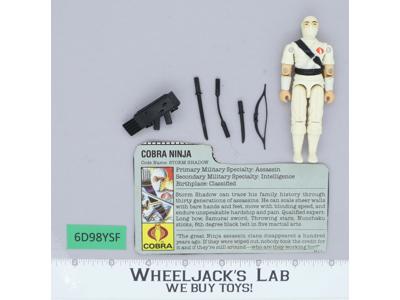 Storm Shadow V1 100% Complete G.I. Joe 1984 Hasbro Vintage Action Figure