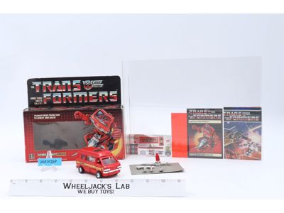 Ironhide 100% Complete Boxed 1984 Vintage Hasbro G1 Transformers UNUSED STICKERS