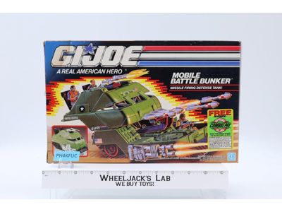 Mobile Battle Bunker 100% Complete GI Joe 1989 Hasbro Action Figure Vehicle