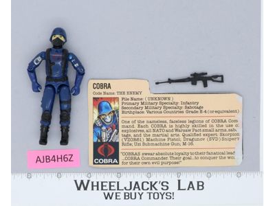 Cobra V1.5 100% Complete G.I. Joe 1983 Hasbro Vintage Action Figure