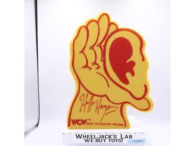 Hulk Hogan Foam Ear Finger WCW Wrestling Turner Sports Vintage
