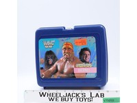 Hulk Hogan Plastic Blue Lunch Box WWF Superstars 1989 Titan Sports