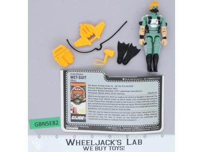 Wet-Suit V1 100% Complete G.I. Joe 1986 Hasbro Vintage Action Figure