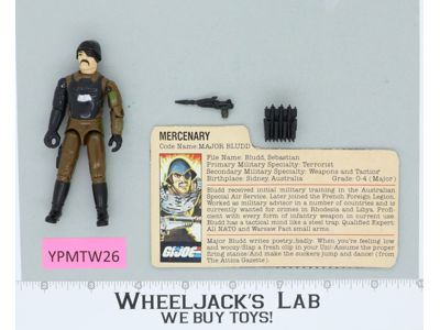Major Bludd V1 100% Complete G.I. Joe 1983 Hasbro Vintage Action Figure