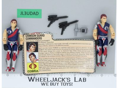 Tomax & Xamot V1 100% Complete G.I. Joe 1985 Hasbro Vintage Action Figure