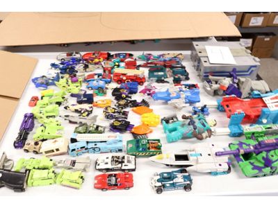 Giant Lot (#4) of G1 G2 Transformers Go-Bots 1980's Vintage Robot Action Figures