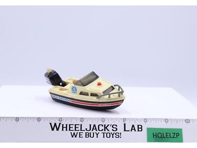 Sea Patrol Boat W/ Mercury Outboard Wind Up Motor WORKS 1978 Tomy Toy Boat