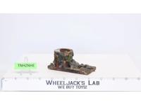 Well Composition Wood Elastolin Toy Soldiers Miniatures Diorama Vintage 4" wide