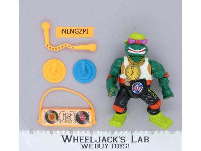 Rappin' Mike 100% Complete Teenage Mutant Ninja Turtle TMNT 1991 Playmates