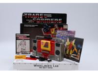 Blaster 100% Complete W/Box WORKS 1985 Vintage G1 Transformers Action Figure