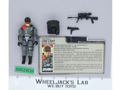 Low-Light V1 100% Complete G.I. Joe 1986 Hasbro Vintage Action Figure