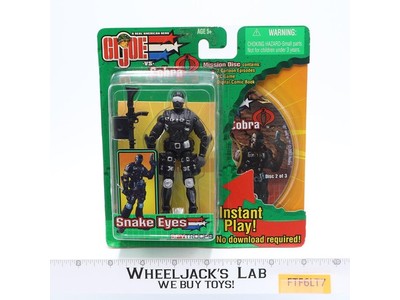 Snake Eyes GI Joe Vs. Cobra 2003 Hasbro Action Figure NEW SEALED