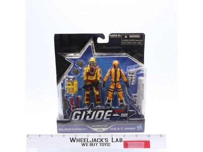 Blowtorch Vs. H.E.A.T. Viper GI Joe 50th Anniversary 2014 Hasbro 2-Pk. NEW MISB