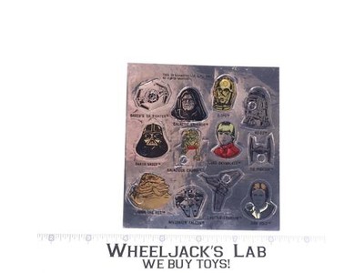 Sheet of 12 Character Stickers Star Wars ROTJ 1983 Kenner Vintage