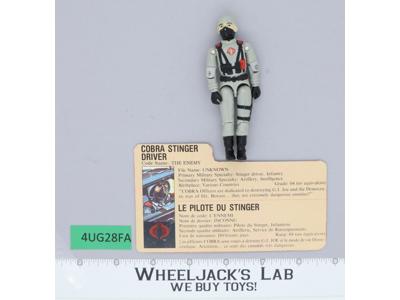 Cobra Stinger Driver V1 100% Complete G.I. Joe 1984 Hasbro Vintage Action Figure