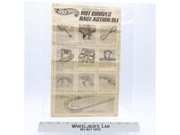 Hot Curves Race Action Set Instructions Original Hot Wheels 1968 Mattel