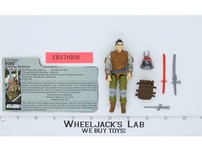Budo V1 100% Complete G.I. Joe 1988 Hasbro Vintage Action Figure