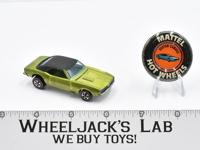 Custom Camaro Antifreeze Painted Roof Hot Wheels 1967 Mattel Olive Green Int.