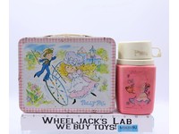 Polly Pal Metal Pink Gingham Lunch Box 1974 King-Seeley Vintage w/ THERMOS