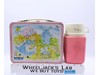 Polly Pal Metal Pink Gingham Lunch Box 1974 King-Seeley Vintage w/ THERMOS