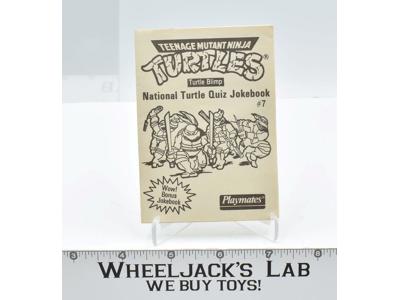 Teenage Mutant Ninja Turtles National Turtle Quiz Jokebook #7 1988 Playmates