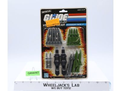 Vehicle Gear Accessory Pack #1 GI Joe 1986 Hasbro Figure MOSC SEALED NEW