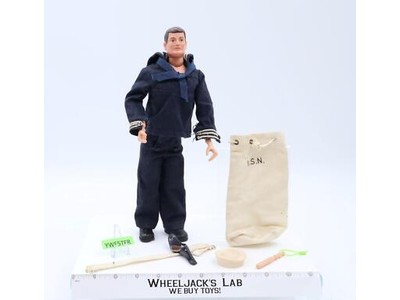 Shore Patrol Painted Brown Hair GI Joe 12" 1964 Hasbro Vintage Action Figure