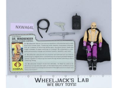 Dr. Mindbender V1 100% Complete G.I. Joe 1986 Hasbro Vintage Action Figure