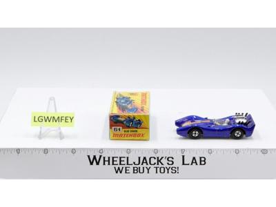 Blue Shark No 61 Superfast Lesney Matchbox 1971 W/Box England Vintage