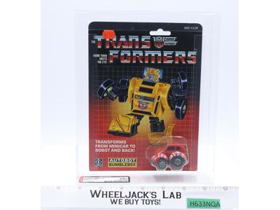 Red Bumblebee AFA GRADED 75+ 75/80/90 G1 Transformers 1984 Hasbro NEW SEALED