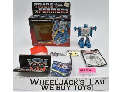 Topspin 100% Complete W/ Box & Insert 1985 G1 Transformers Hasbro Vintage Figure
