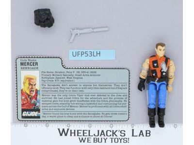 Mercer V1 100% Complete G.I. Joe 1987 Hasbro Vintage Action Figure