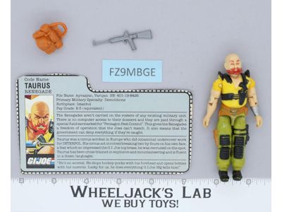 Taurus V1 100% Complete G.I. Joe 1987 Hasbro Vintage Action Figure