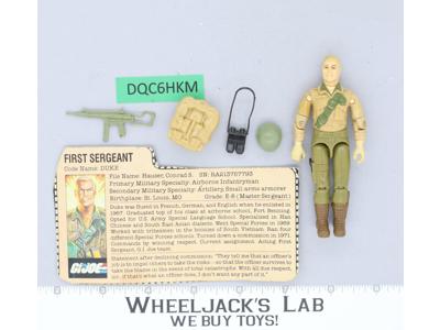 Duke V1 100% Complete G.I. Joe 1983 Hasbro Vintage Action Figure