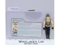 Sgt. Slaughter V1 RED CARDBACK 100% Complete G.I. Joe 1986 Hasbro Vintage Figure