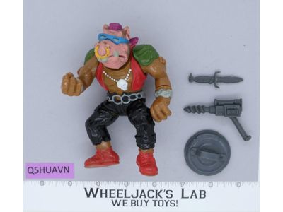 Bebop SOFT HEAD 100% Complete Teenage Mutant Ninja Turtles Playmates 1988 Figure