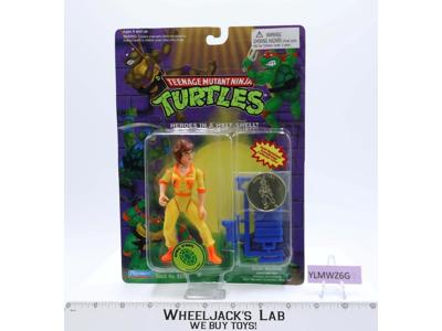 April O'Neil 1993 Teenage Mutant Ninja Turtles TMNT Playmates MOSC w/ Coin