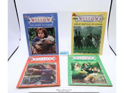 Lot of 4 Willow Coloring and Activity Books 1988 Random House Publishing
