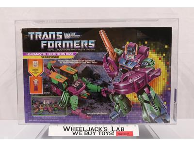 Scorponok AFA Qualified 75 G1 Transformers 1987 Hasbro Vintage Action Figure