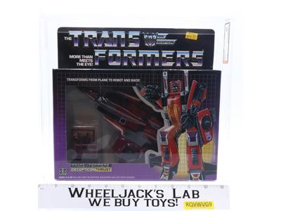 Thrust AFA GRADED 80 75/85/90 Transformers 1985 Hasbro Tape Seal No Color Break