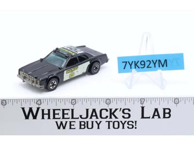 Sheriff 701 Black 1977 Hot Wheels Mattel Vintage Blackwall