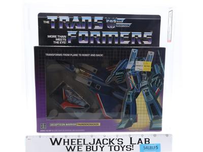 Thundercracker TM Logo W/Rubsign AFA GRADED 75+ 75/85/85 Transformers Tape Seal