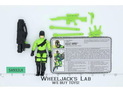 H.E.A.T. Viper V2 100% Complete G.I. Joe 1993 Hasbro Vintage Action Figure