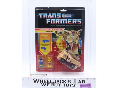 Landfill Targetmaster AFA GRADED 80 80/80/85 G1 Transformers 1988 Hasbro NEW