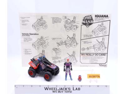Iguana W/ Lester Sledge 100% Complete M.A.S.K. Kenner 1986 Action Figure Vintage