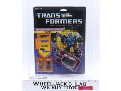 Quake Targetmaster AFA GRADED 80+ 80/85/90 G1 Transformers 1988 Hasbro NEW